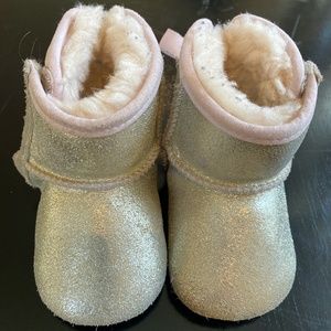 Silver gold sparkly girl Uggs baby